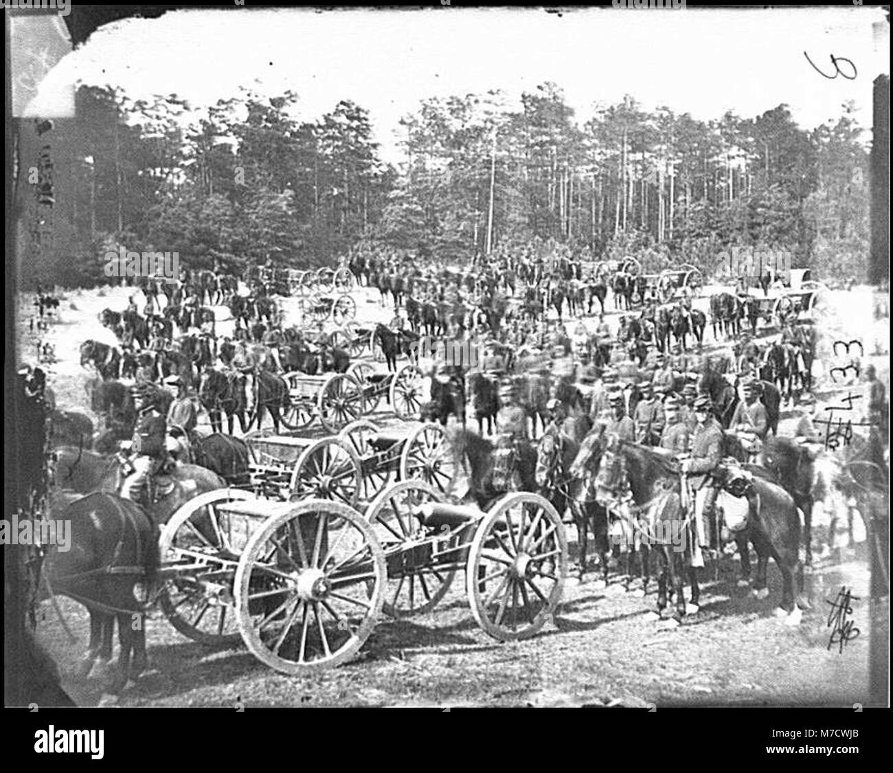 Fair Oaks, Virginia, vicinanze. Batteria M., 2d U.S. Artiglieria, comandata da Capt. Henry Benson cwpb LOC.00161 Foto Stock