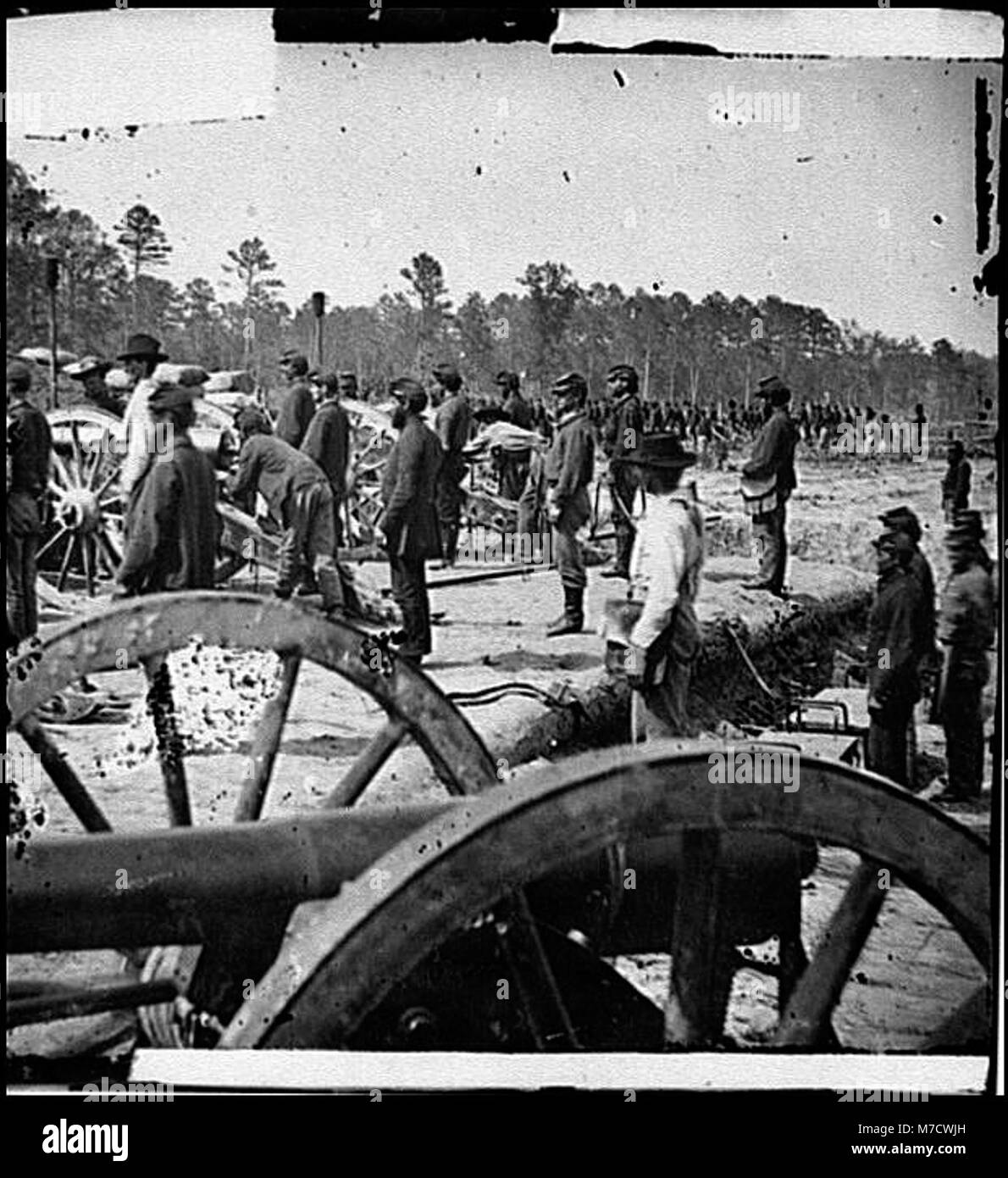 Fair Oaks, Virginia, vicinanze. Batteria federale cwpb LOC.01849 Foto Stock