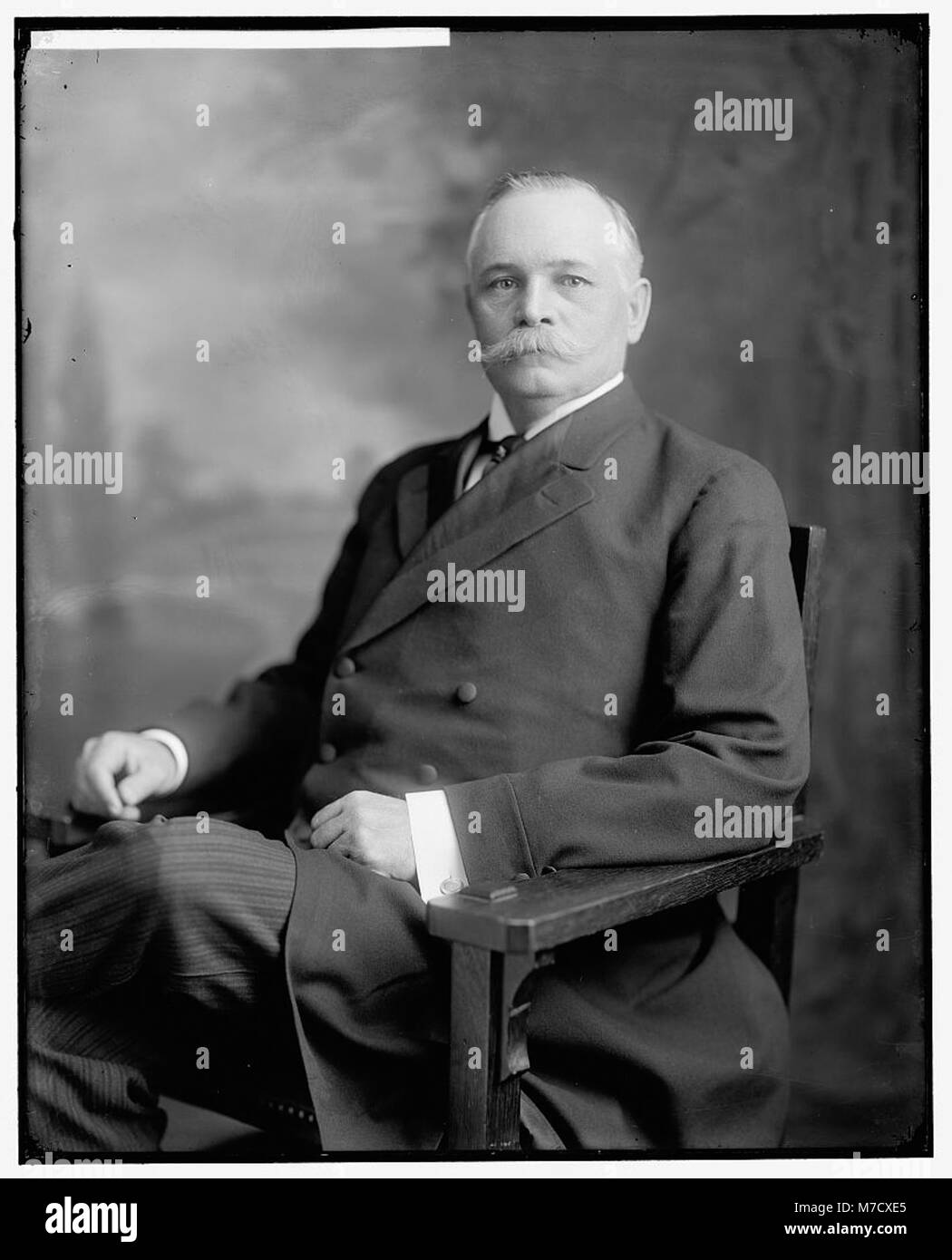 Un ritratto di Duncan Fletcher, un senatore statunitense, che cattura il suo ruolo nella politica americana durante il suo mandato al Senato. Foto Stock