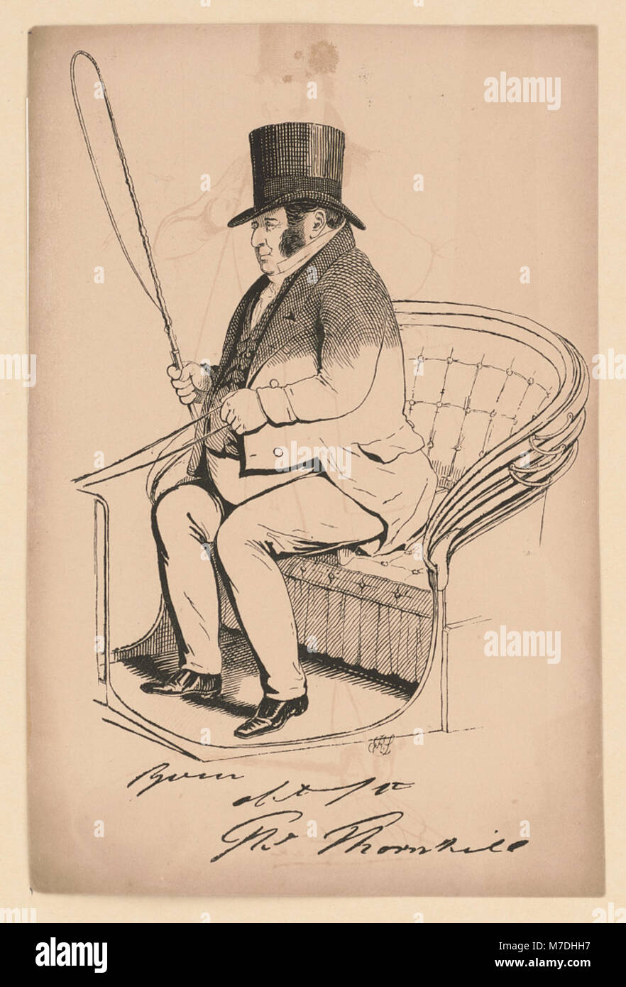 Un ritratto di un uomo che guida una carrozza, catturato in una fotografia storica, che mostra i trasporti del XIX secolo e la vita di tutti i giorni. Foto Stock