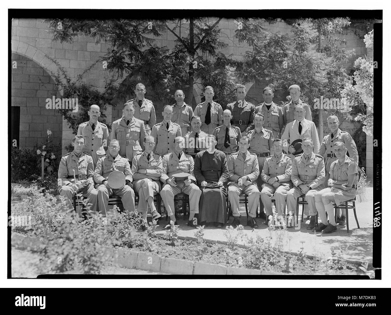 Cappellani militari in conferenza con il vescovo Dr. F. Graham Brown, 1940 Foto Stock