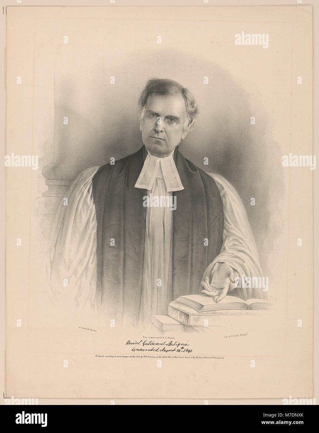Daniel Gateward Antiqua consacrato al 24 agosto 1842 LCCN2003655751 Foto Stock