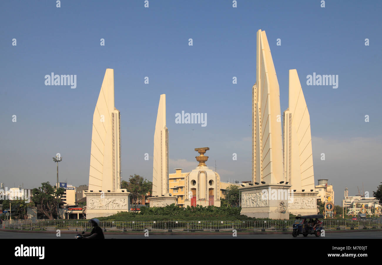 Thailandia, Bangkok, Democrazia monumento, Foto Stock