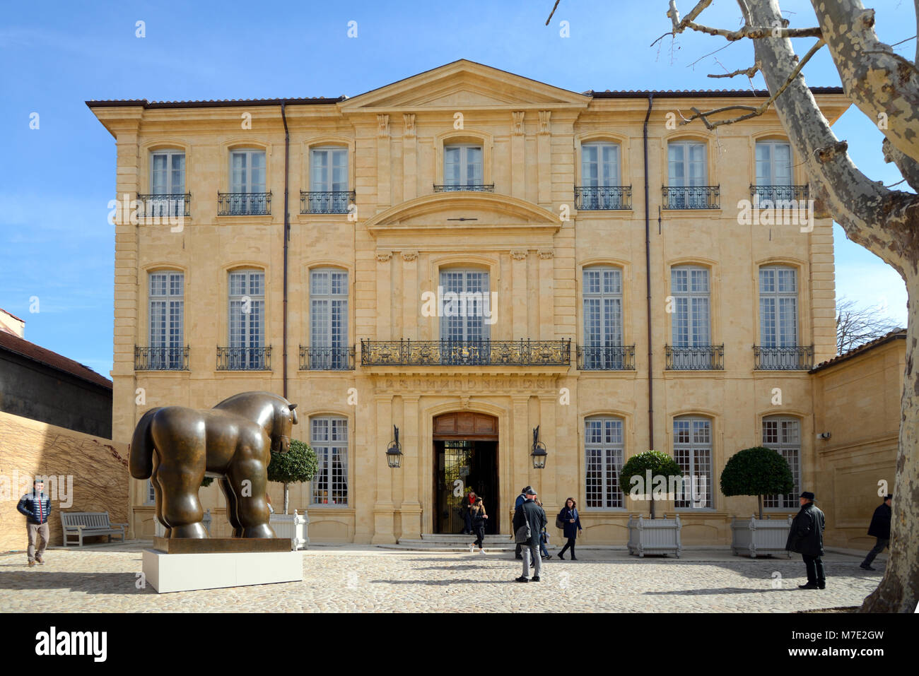 Hotel de Caumont Arts Center e al centro esposizioni, nel quartiere Mazarin di Aix-en-Provence Foto Stock