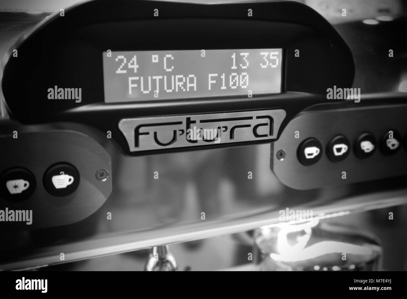 Macchina per caffè espresso Foto Stock