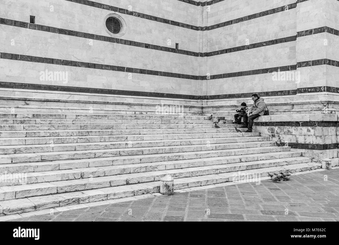 Siena (Italia) - Il meraviglioso centro storico della famosa città nella regione Toscana, Italia centrale, dichiarata dall UNESCO Patrimonio dell Umanità. Foto Stock