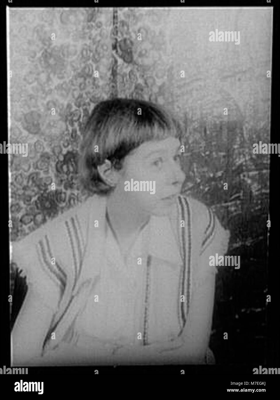 Un ritratto di Carson McCullers, la famosa autrice americana, nota per le sue opere come "The Heart is a Lonely Hunter" e la sua influenza sulla letteratura meridionale. Foto Stock