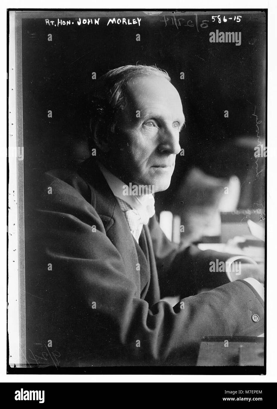 Un ritratto dell'onorevole John Morley, un importante politico britannico, noto per il suo lavoro nel Partito Liberale e nelle riforme sociali. Foto Stock