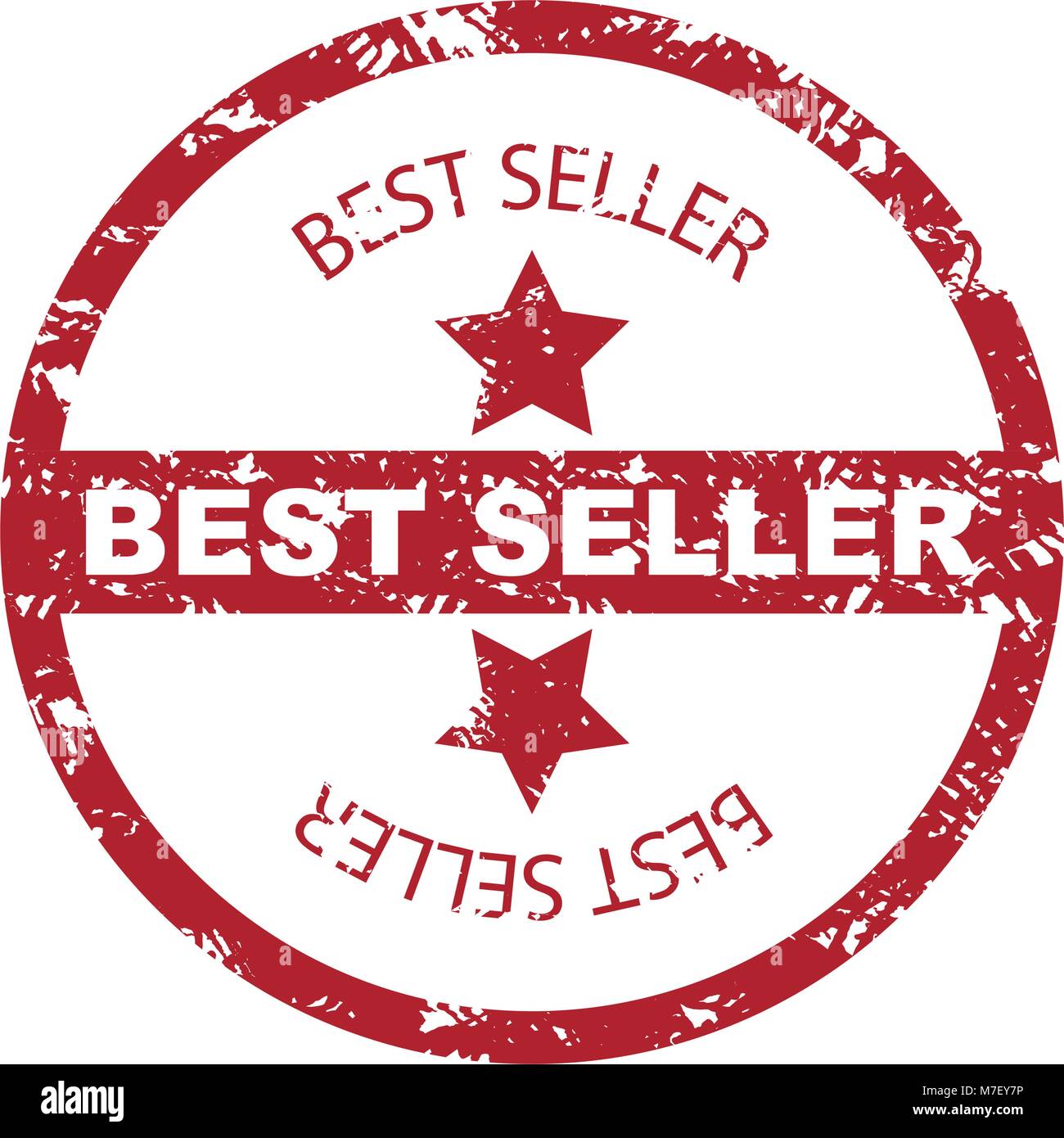 Best seller timbro sigillo con stella. Timbro guarnizione etichetta, qualità best-seller, timbro di gomma. Illustrazione Vettoriale Illustrazione Vettoriale