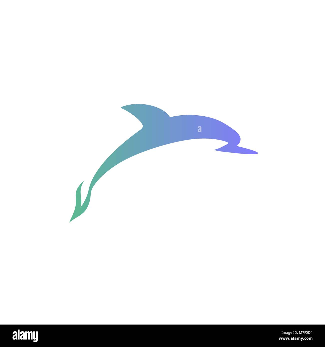 Vettore logo dolphin Illustrazione Vettoriale