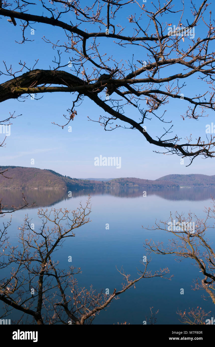 Edersee, Assia, Deutschland, Europa Foto Stock