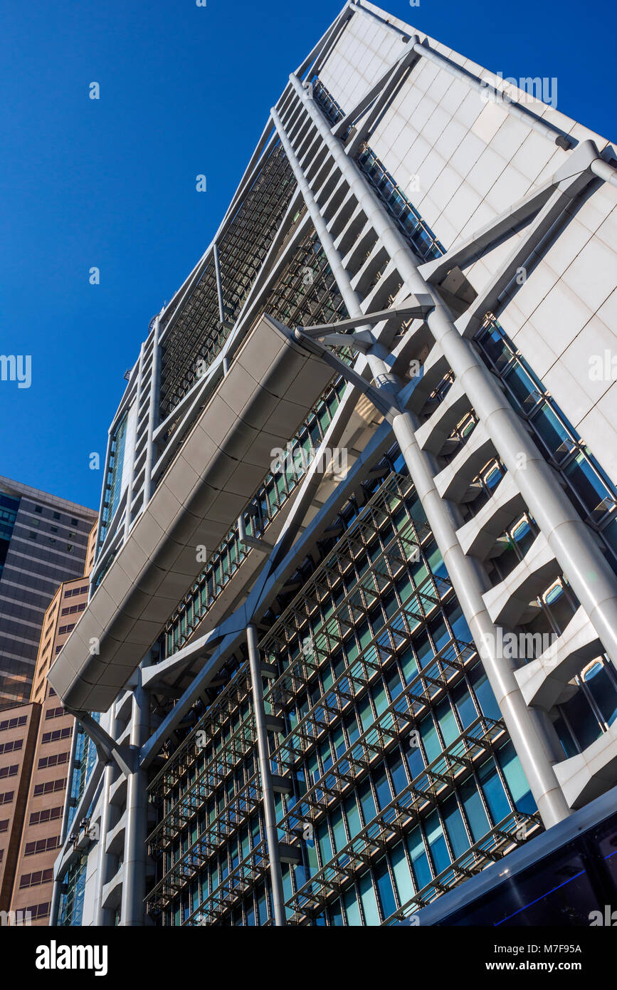 L'HSBC Building, progettato da Norman Foster, Hong Kong Foto Stock