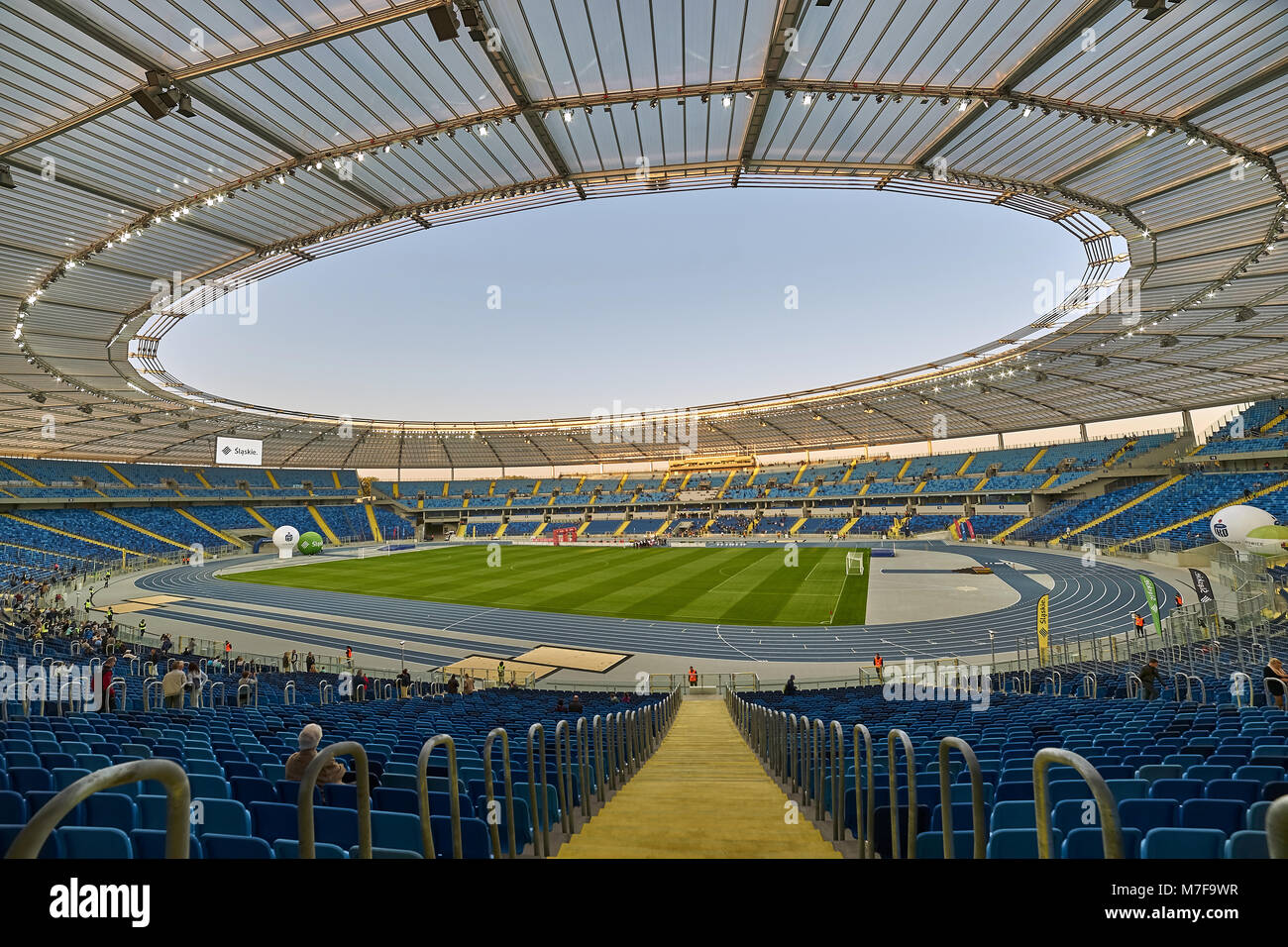 Lo stadio di Slesia (Slaski Stadium) in Chorzów, Polonia Foto Stock
