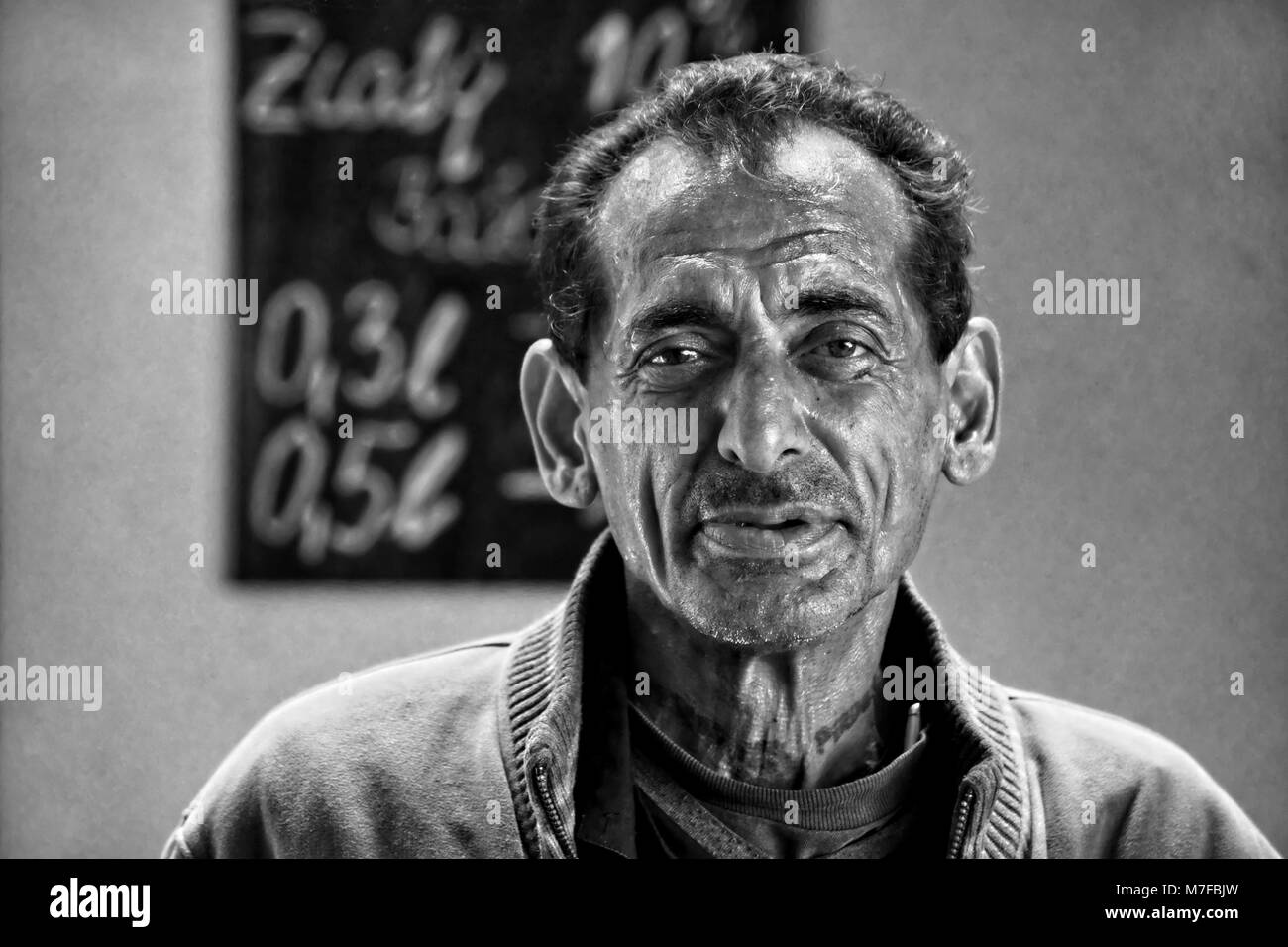 Personaggio ritratto di uno zingaro Foto Stock