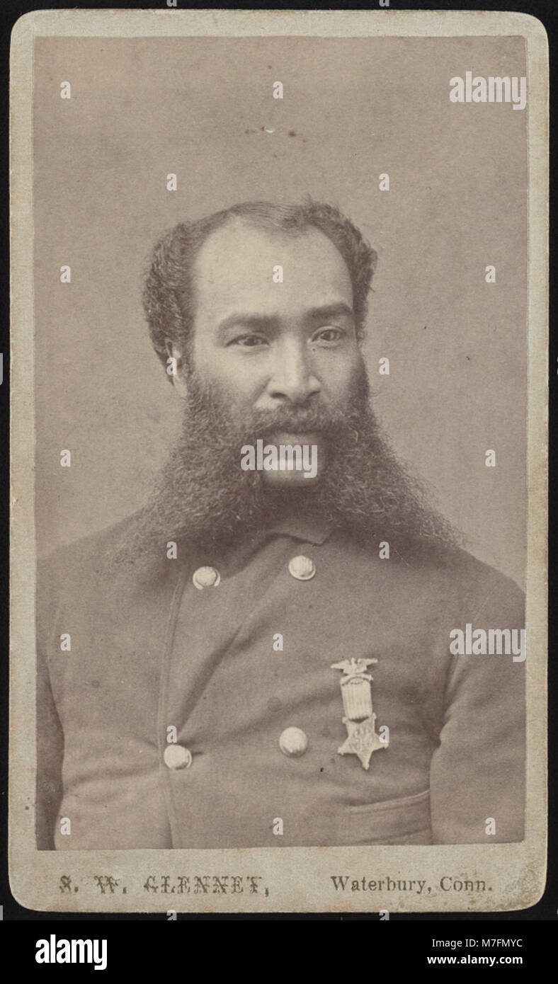 Unidentified Guerra civile veterano) - S.W. Glenney, Waterbury, Conn LCCN2017659657 Foto Stock