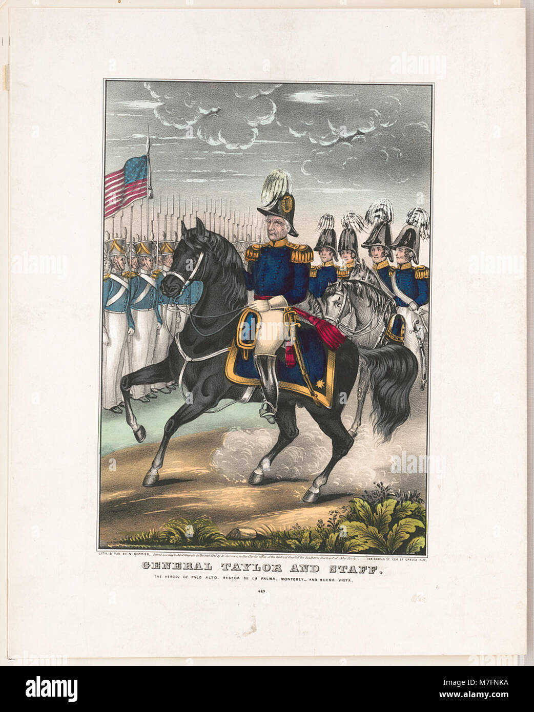 Generale Taylor e il personale - gli eroi di Palo Alto, Reseca de la Palma, Monterey e Buena Vista LCCN2001700066 Foto Stock