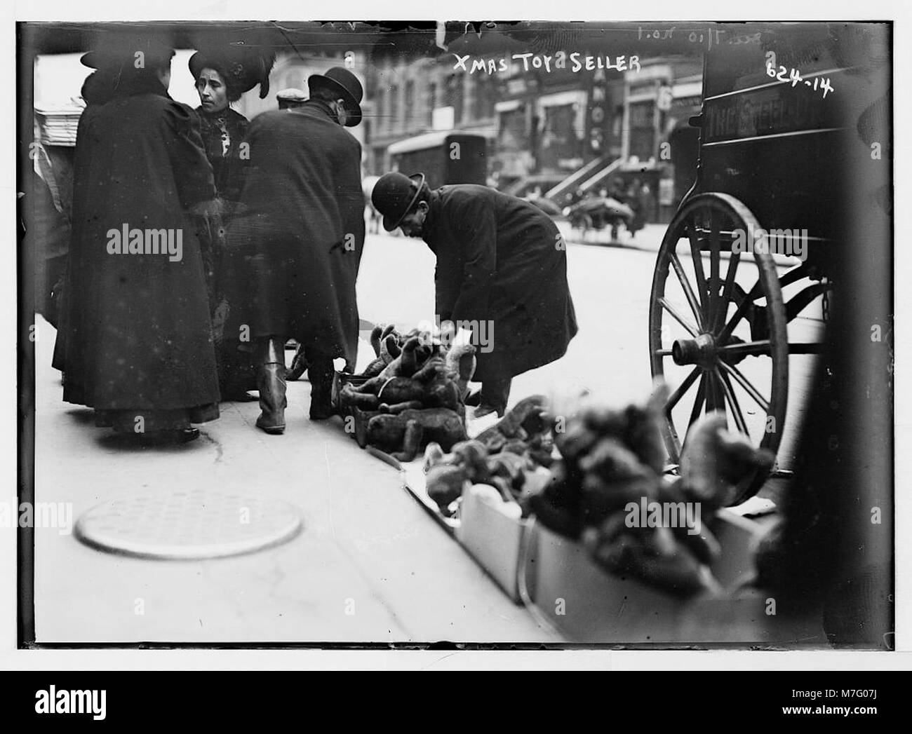 Xmas toy venditore, 6th Ave. LCCN2014683029 Foto Stock