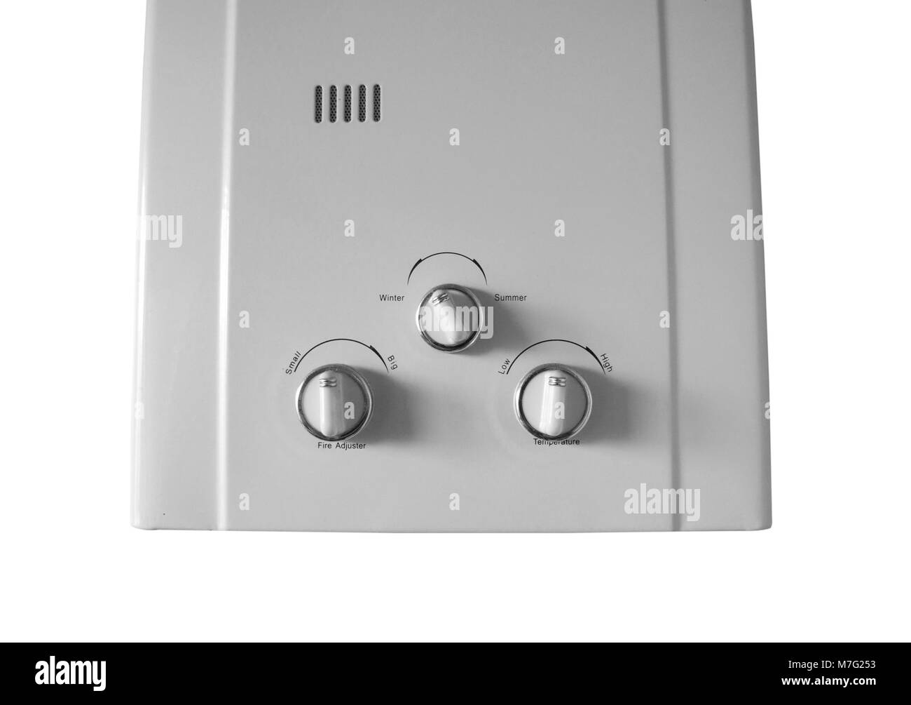 Home gas sistema riscaldatore closeup Foto Stock