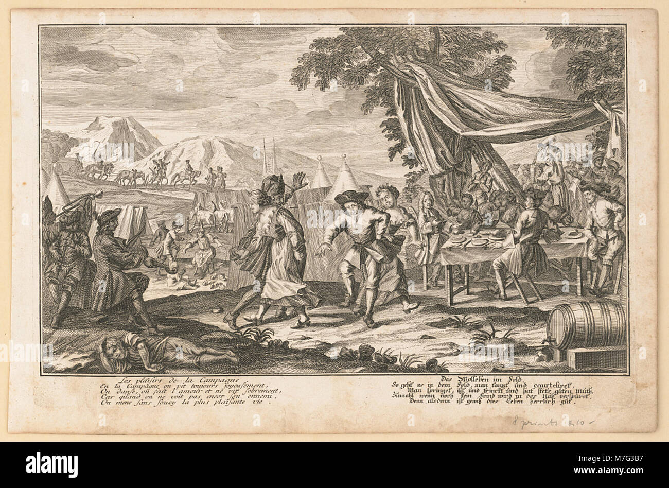 Una scena del film francese "Les Plaisirs de la campagne", che illustra una rappresentazione comica della vita rurale e del tempo libero in Francia. Foto Stock