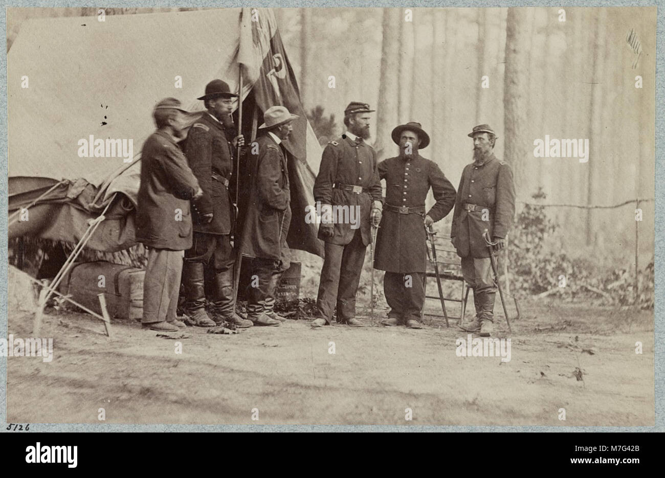 Bv't. Il Maggiore Generale S. G. Griffin e personale LCCN2013647587 Foto Stock