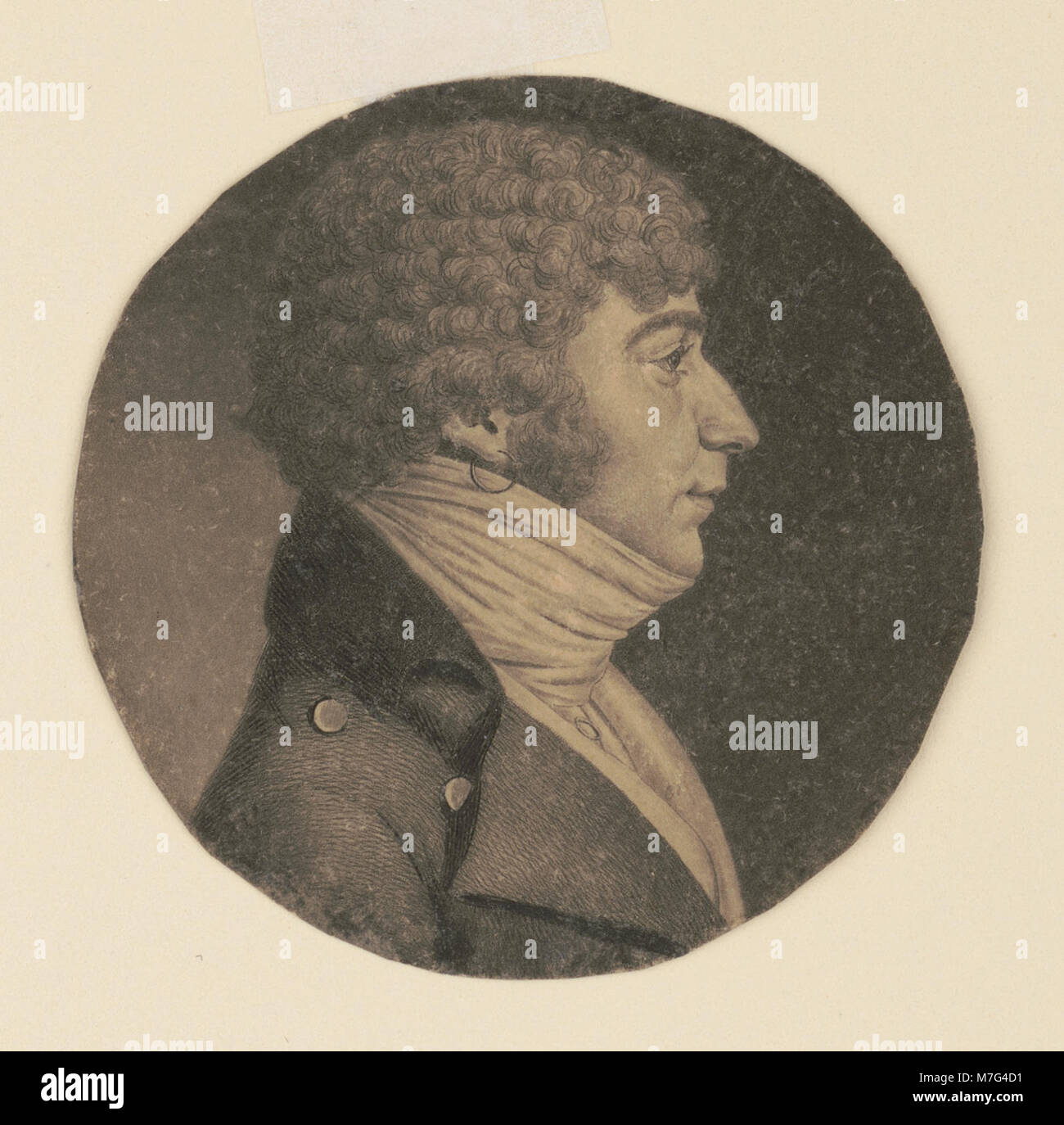 Un ritratto testa e spalle di San Guily, catturato a destra, identificato con il numero LCCN 2007676835. Foto Stock