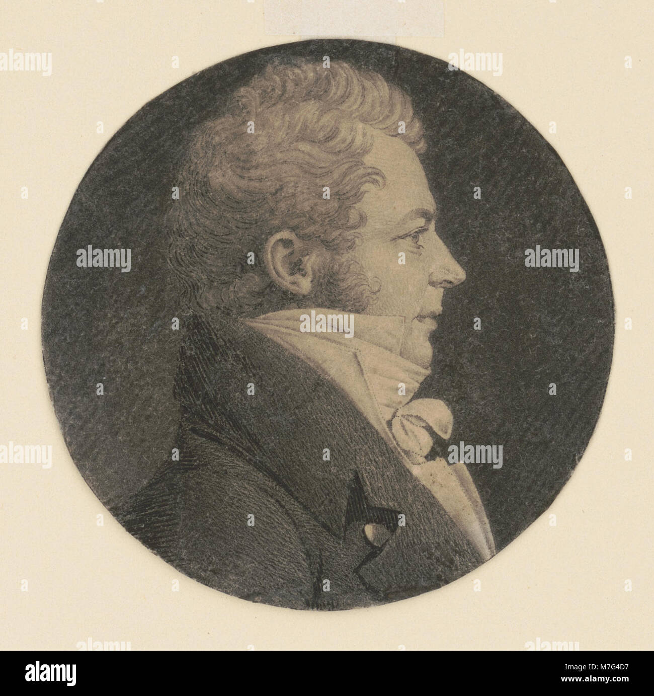 Questo ritratto testa e spalle di Thomas Price offre una visione chiara del profilo del soggetto, catturando una significativa figura storica del XIX secolo in uno stile formale. Foto Stock