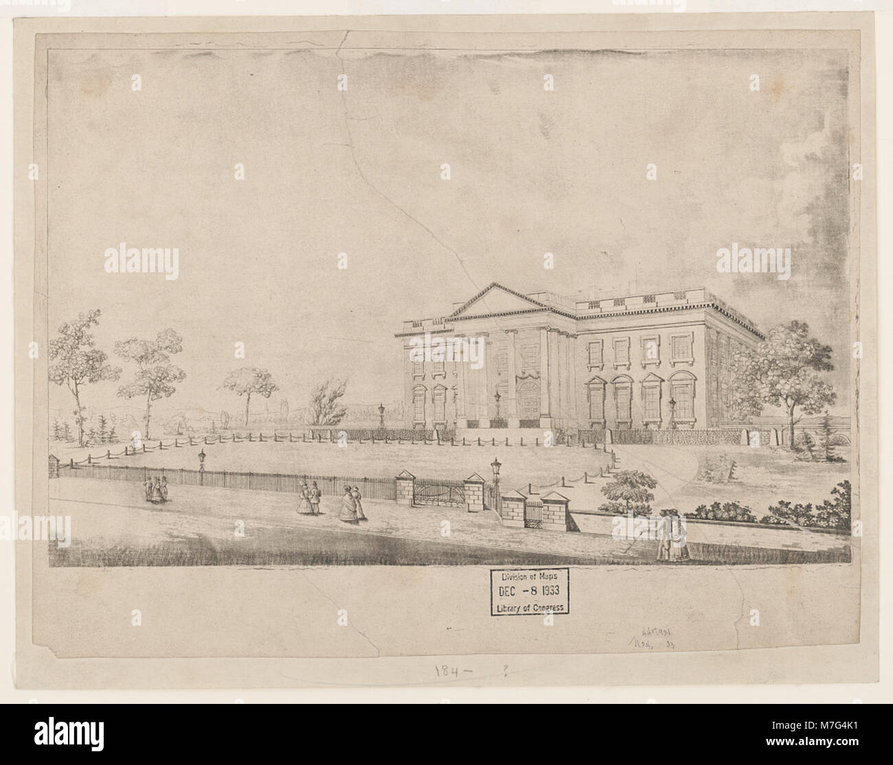 La Casa Bianca, situata a Washington, D.C., funge da residenza ufficiale e luogo di lavoro del Presidente degli Stati Uniti. È un simbolo iconico del governo e del potere politico degli Stati Uniti. Foto Stock