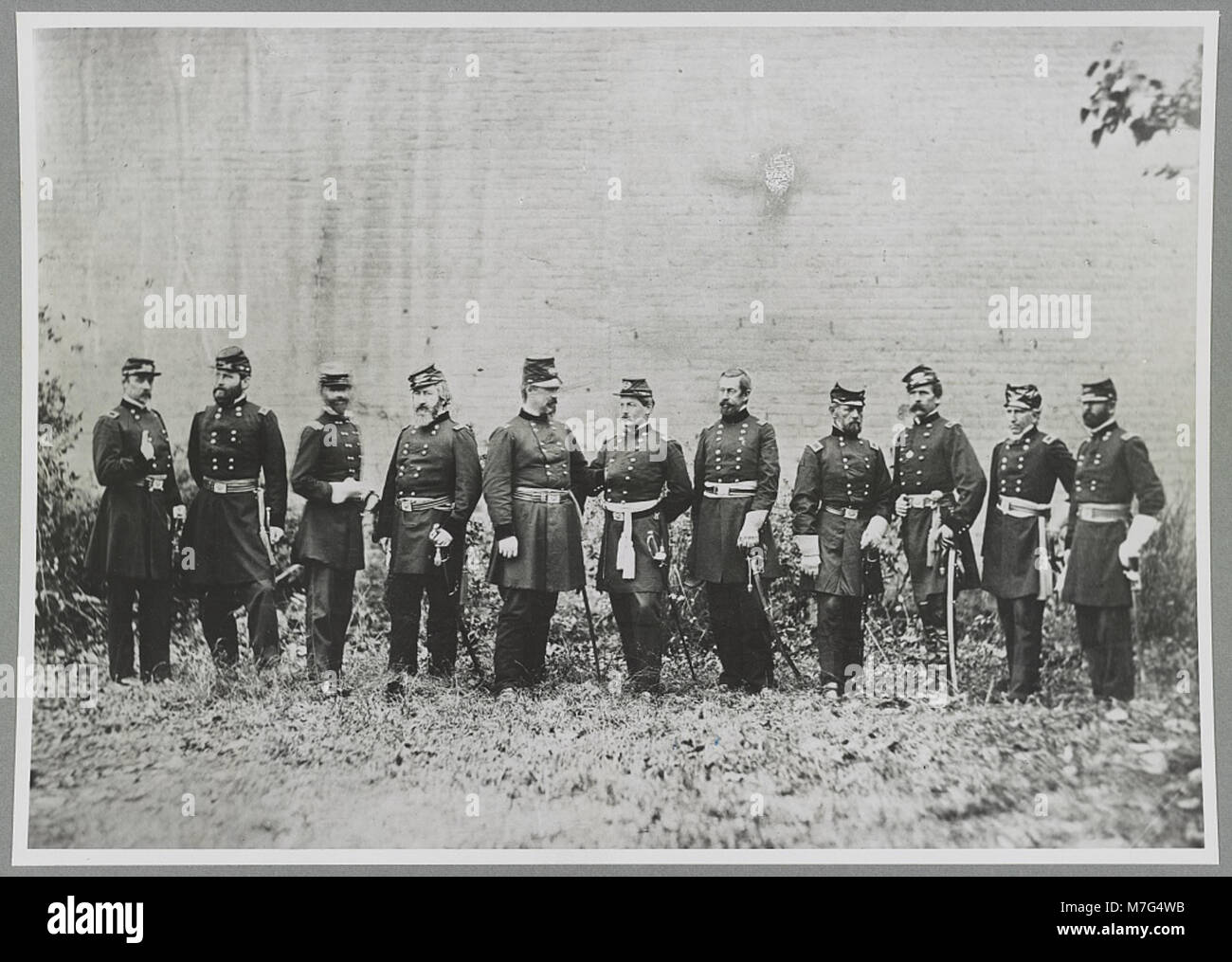 Generale McClellan e Generali delle Divisioni LCCN2013647718 Foto Stock