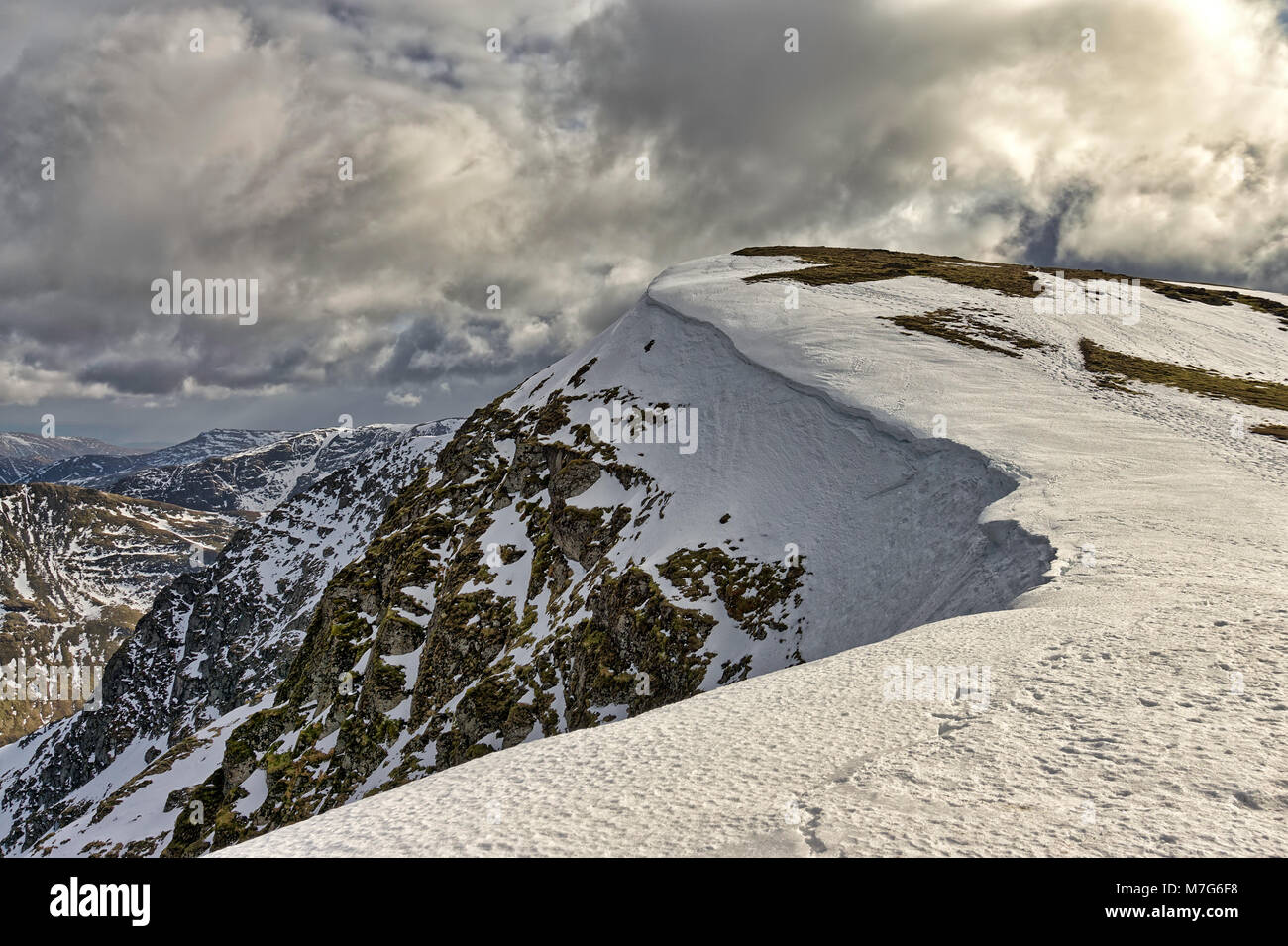 Nethermost Pike, una montagna nel Lake District inglese. Foto Stock