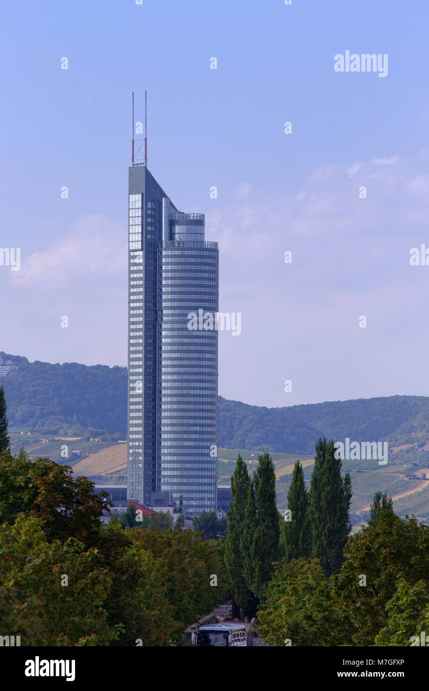 La città di Vienna scena, in vista del Millennium Tower Foto Stock