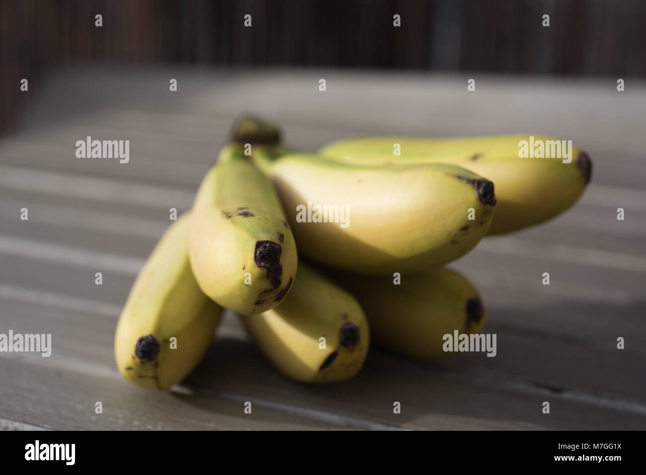 Banana macro di frutta Foto Stock