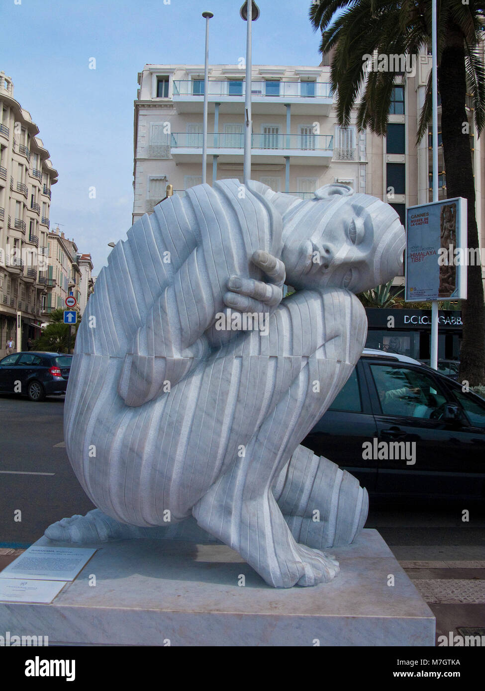 Rabarama scultura di Paola Epifani a Boulevard La Croisette, Cannes, Costa Azzurra, Francia del Sud, Francia, Europa Foto Stock