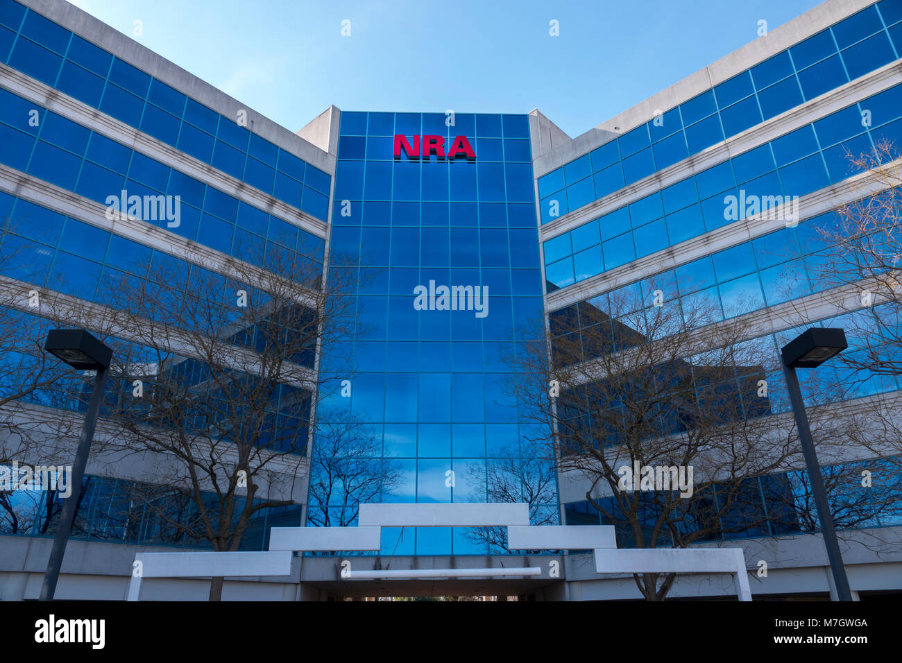 NRA National Rifle Association sede di Fairfax Virginia pistola va diritti gruppo di lobbying NEGLI STATI UNITI Foto Stock