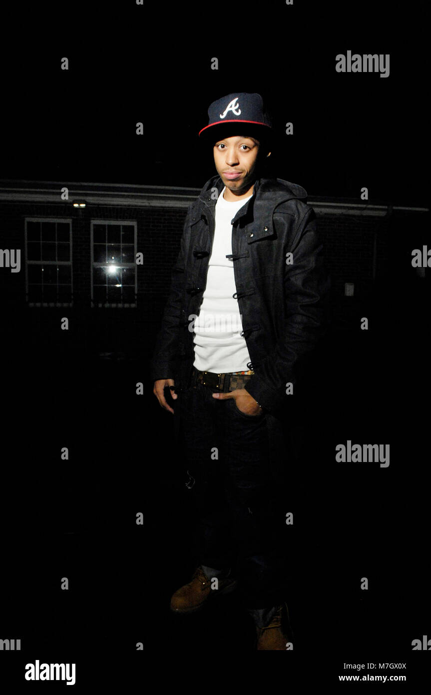 Il rapper Cory Gunz backstage ritratto in questo è di 50 Festival a Governor's Island il 3 ottobre 2009 a New York. Foto Stock