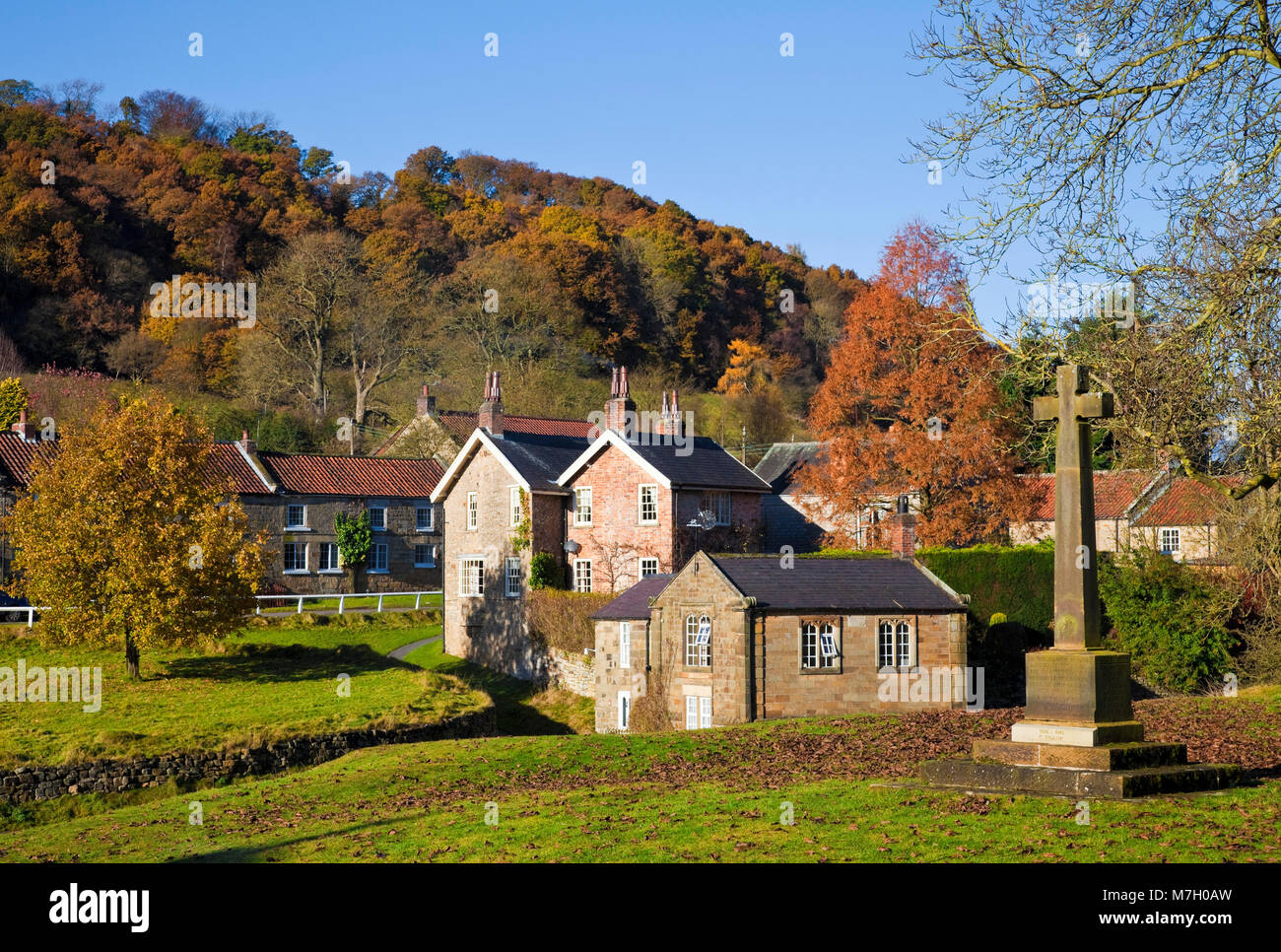 Hutton Le Hole in autunno North York Moors North Yorkshire Foto Stock