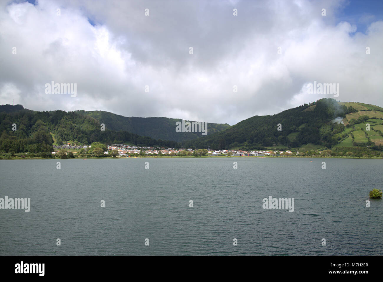 Caldeira das Sete Cidades, Isola di Sao Miguel, Azzorre, Portogallo Foto Stock