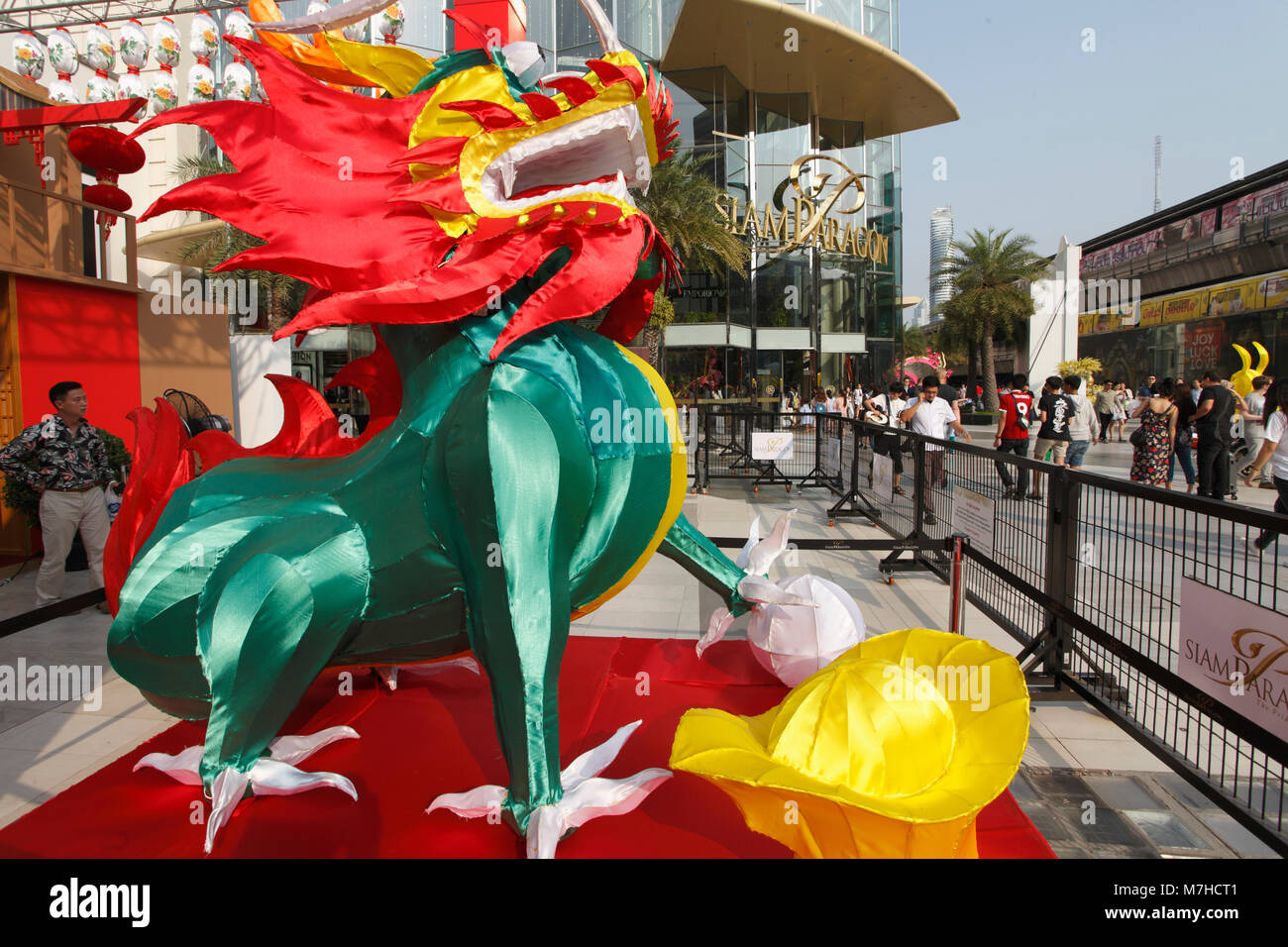 Thailandia, Bangkok, nuovo anno cinese, decorazione, Foto Stock