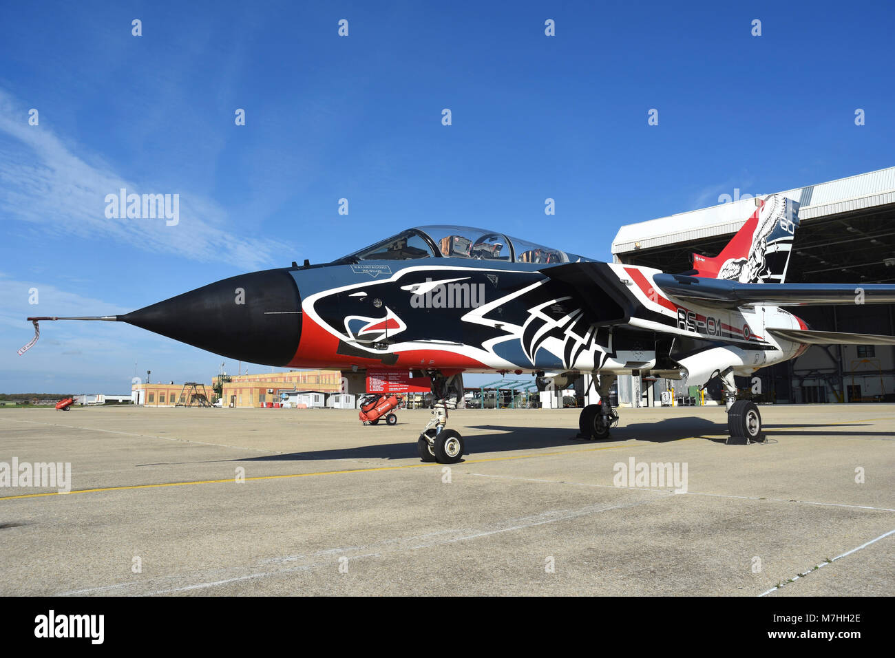 Forza Aerea Italiana Tornado colore speciale per il sessantesimo anniversario di Flying Test ala. Foto Stock