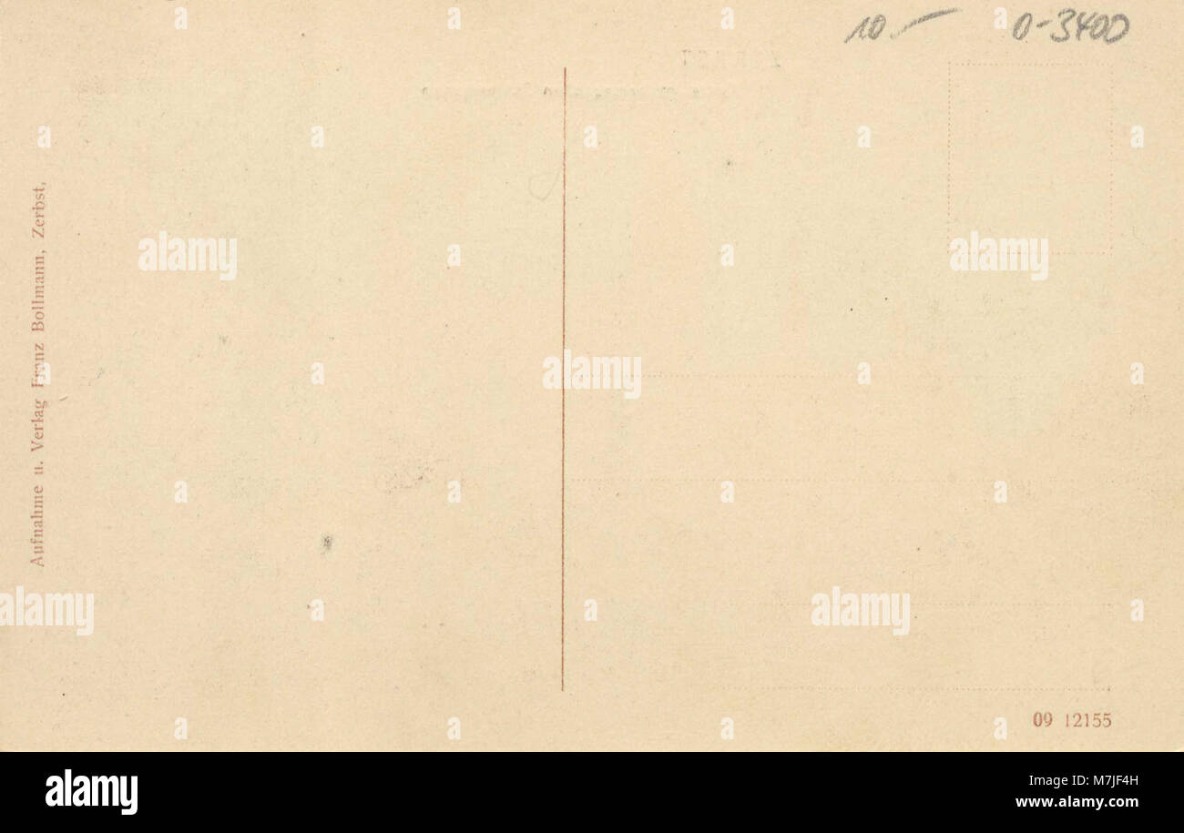 L'Herzogl. Schlossgarten (Giardino del Castello del Duca) a Zerbst, Sachsen-Anhalt, come catturato in una cartolina d'epoca. Foto Stock