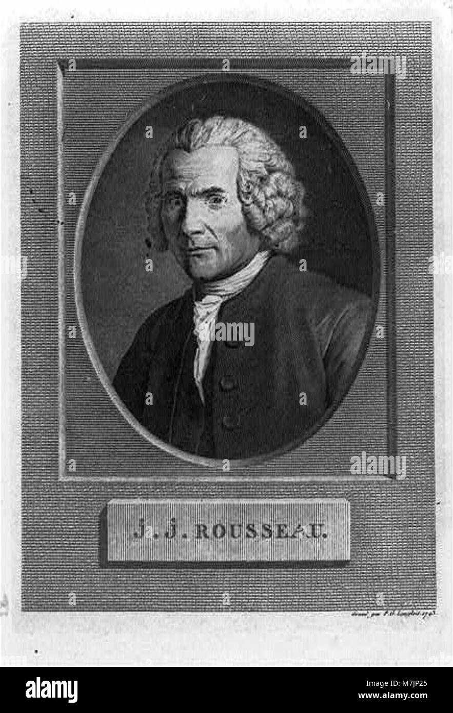 Jean Jacques Rousseau, 1712-1778 LCCN2002712895 Foto Stock