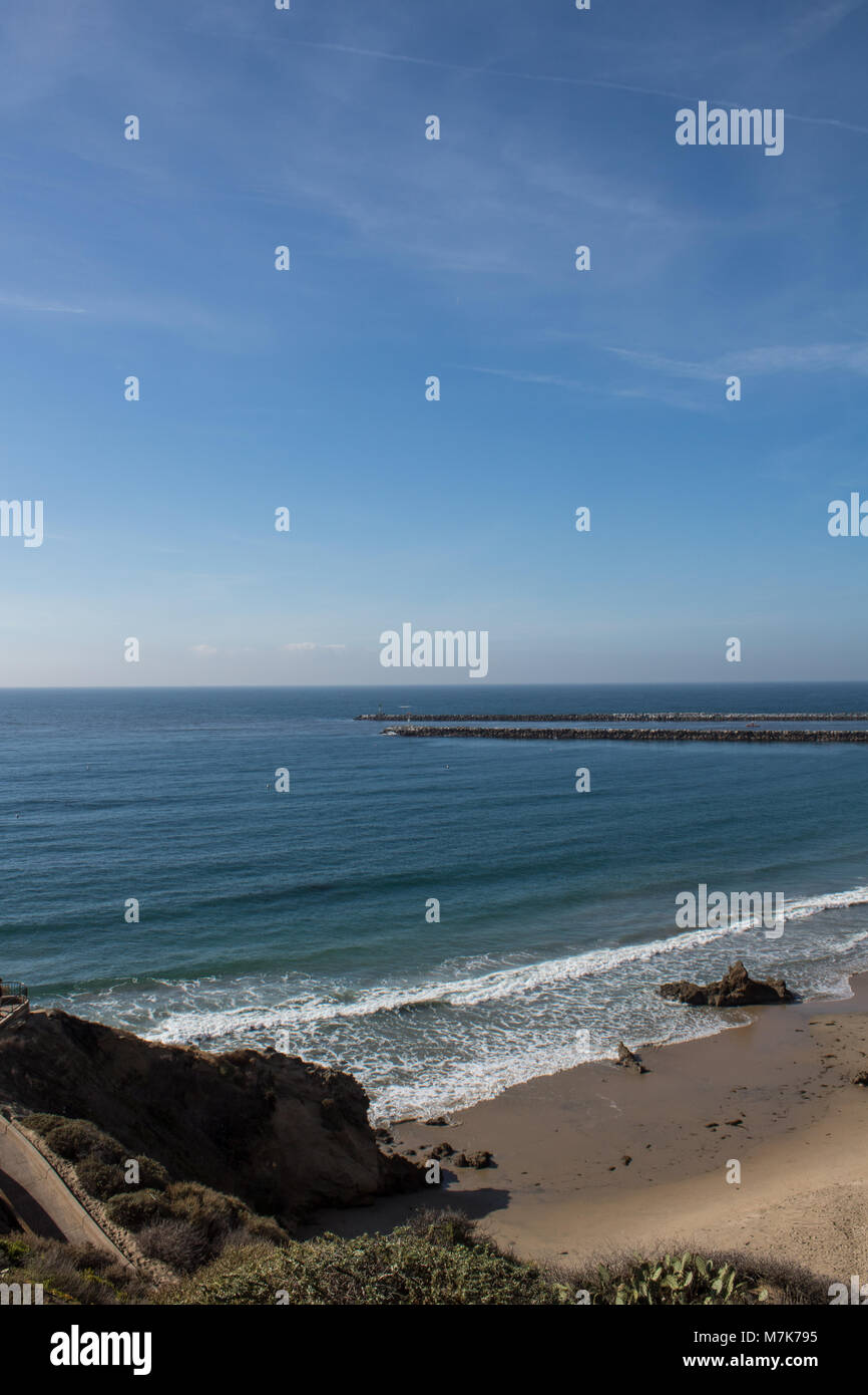 Spiaggia di Newport Beach in California Foto Stock