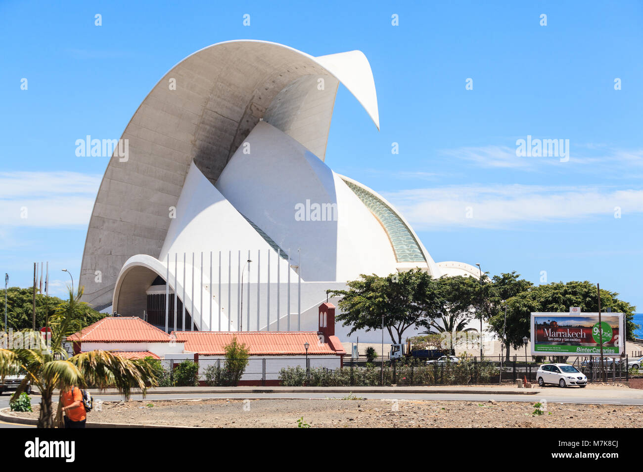 Auditorio de Tenerife - futuristici concert hall, progettato da Santiago Calatrava Foto Stock