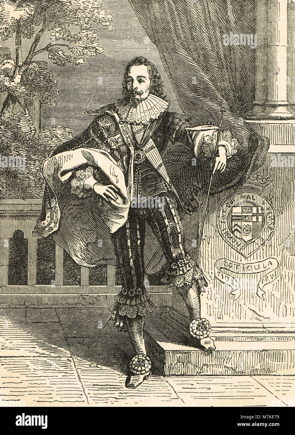 Il re Carlo I di Inghilterra, 1600 - 1649, regnò 1625-1649 Foto Stock