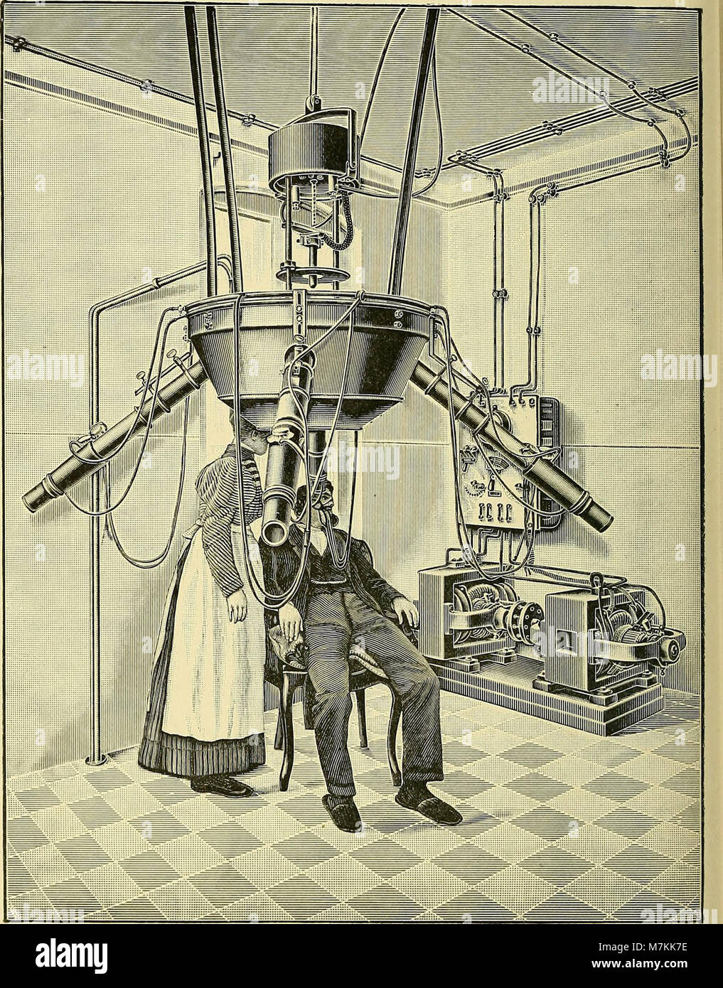 L'edizione 1902 fornisce una guida all'elettricità medica e alla terapia della luce, compresi i primi metodi sperimentali che coinvolgono raggi X e luce Finsen per scopi terapeutici e diagnostici. Foto Stock