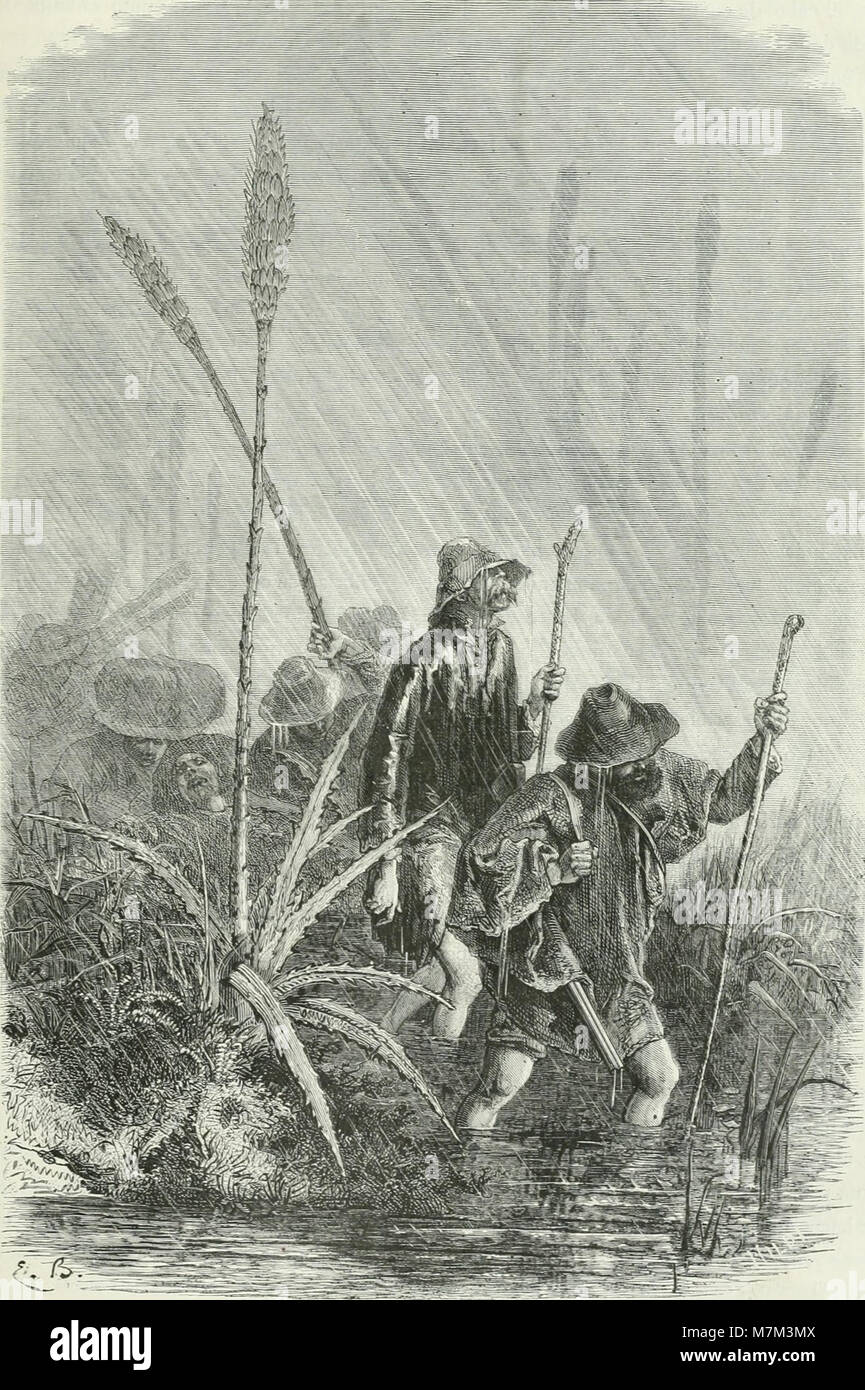 Pubblicato nel 1884, América Pintoresca è un volume di viaggio che descrive i viaggi degli esploratori attraverso le Americhe, descrivendo geografia, persone e culture con illustrazioni e resoconti narrativi dettagliati. Foto Stock