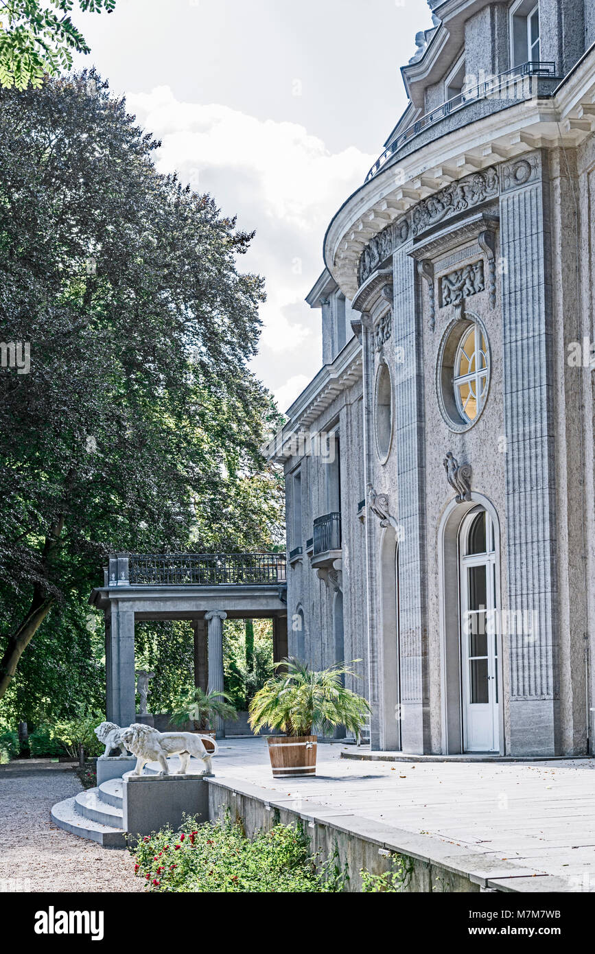 Berlino (Germania): Villa Wannsee, ubicazione della Conferenza di Wannsee xx Gennaio 1942: Haus der Wannsee-Konferenz Foto Stock