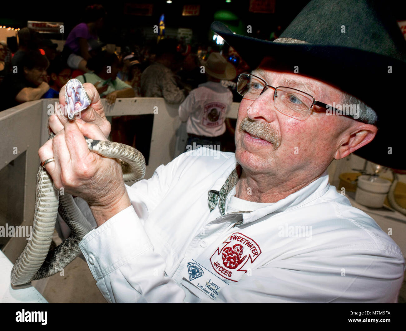 Sweetwater,Texas - Marzo 10,2018 sessantesimo Sweetwater annuale, Texas rattlesnake roundup più grande al mondo. Foto Stock