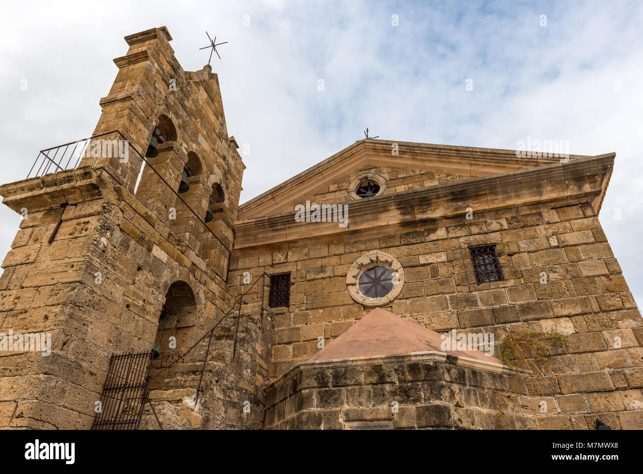 L antica chiesa di San Nicola del molo si trova sulla piazza Solomos sul Mar Ionio isola di Zante. La Grecia Foto Stock