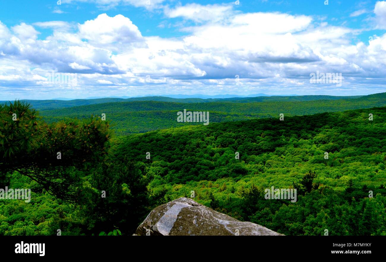 Vista panoramica dal monumento Mountain Foto Stock