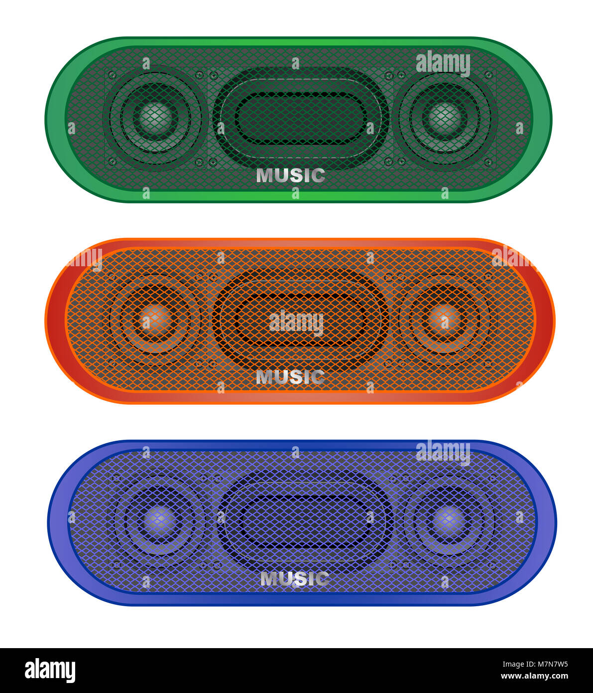 Moderno altoparlante Bluetooth Foto Stock
